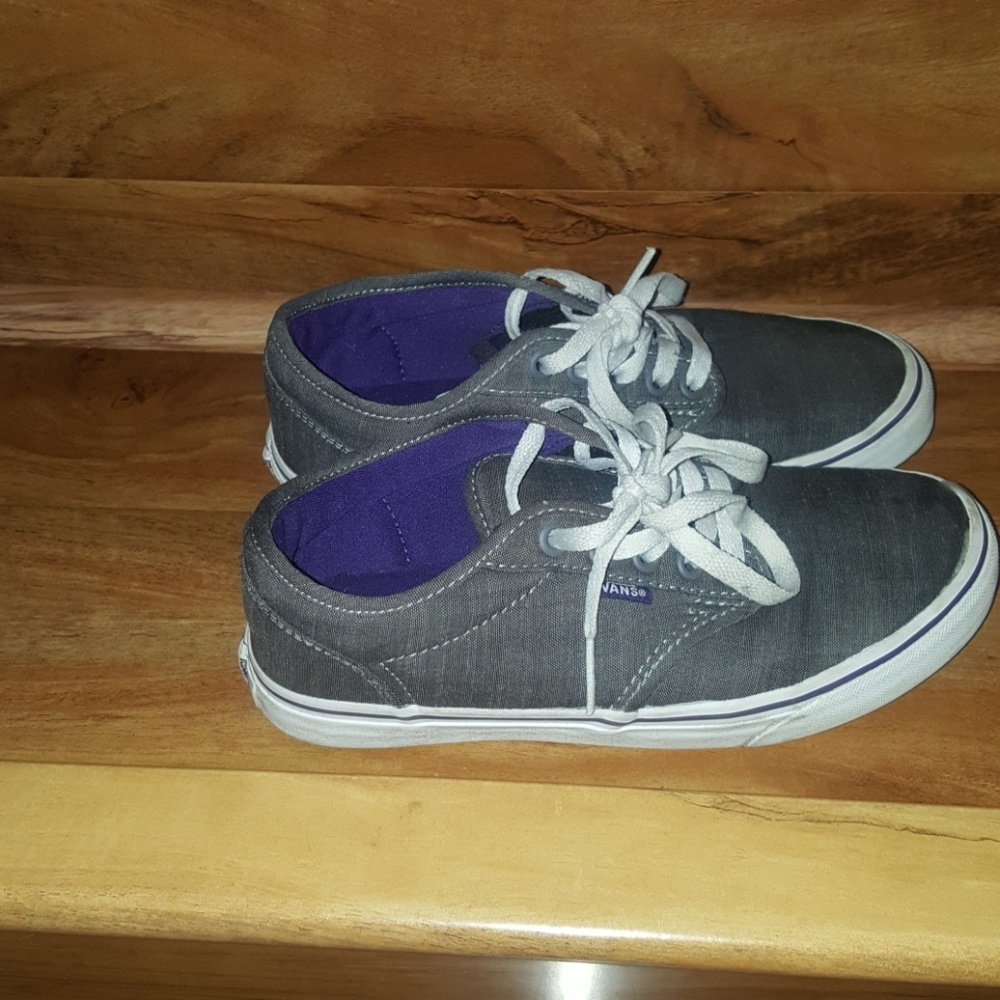 Cute vans denim like material